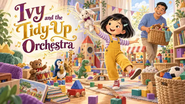 Bìa truyện Ivy and the Tidy-Up Orchestra