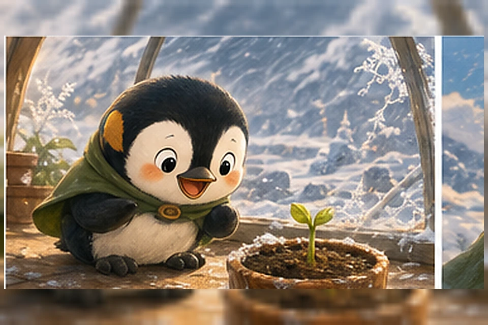 Minh họa trang 1 truyện Mầm xanh qua mùa gió trắng