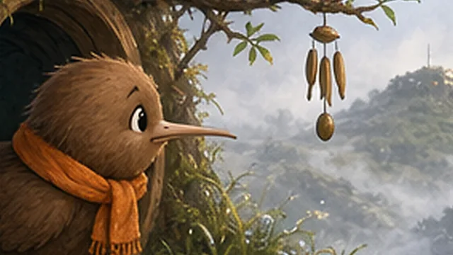 Bìa truyện Chim Kiwi và cái áo ấm
