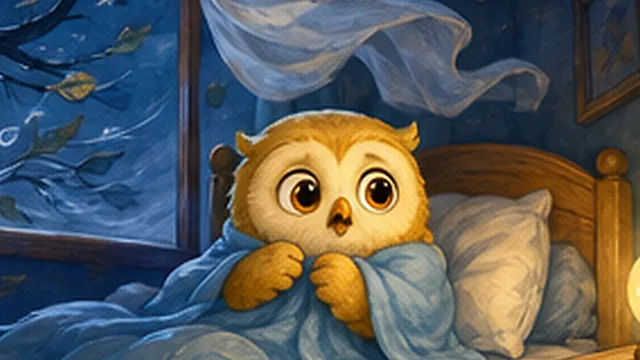 Bìa truyện Cú Mèo Vàng và chiếc đèn ngủ
