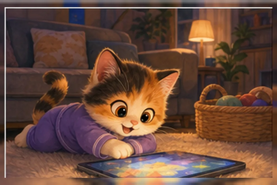 Minh họa trang 1 truyện Màn hình cũng cần đi ngủ