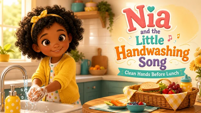 Bìa truyện Nia and the Little Handwashing Song