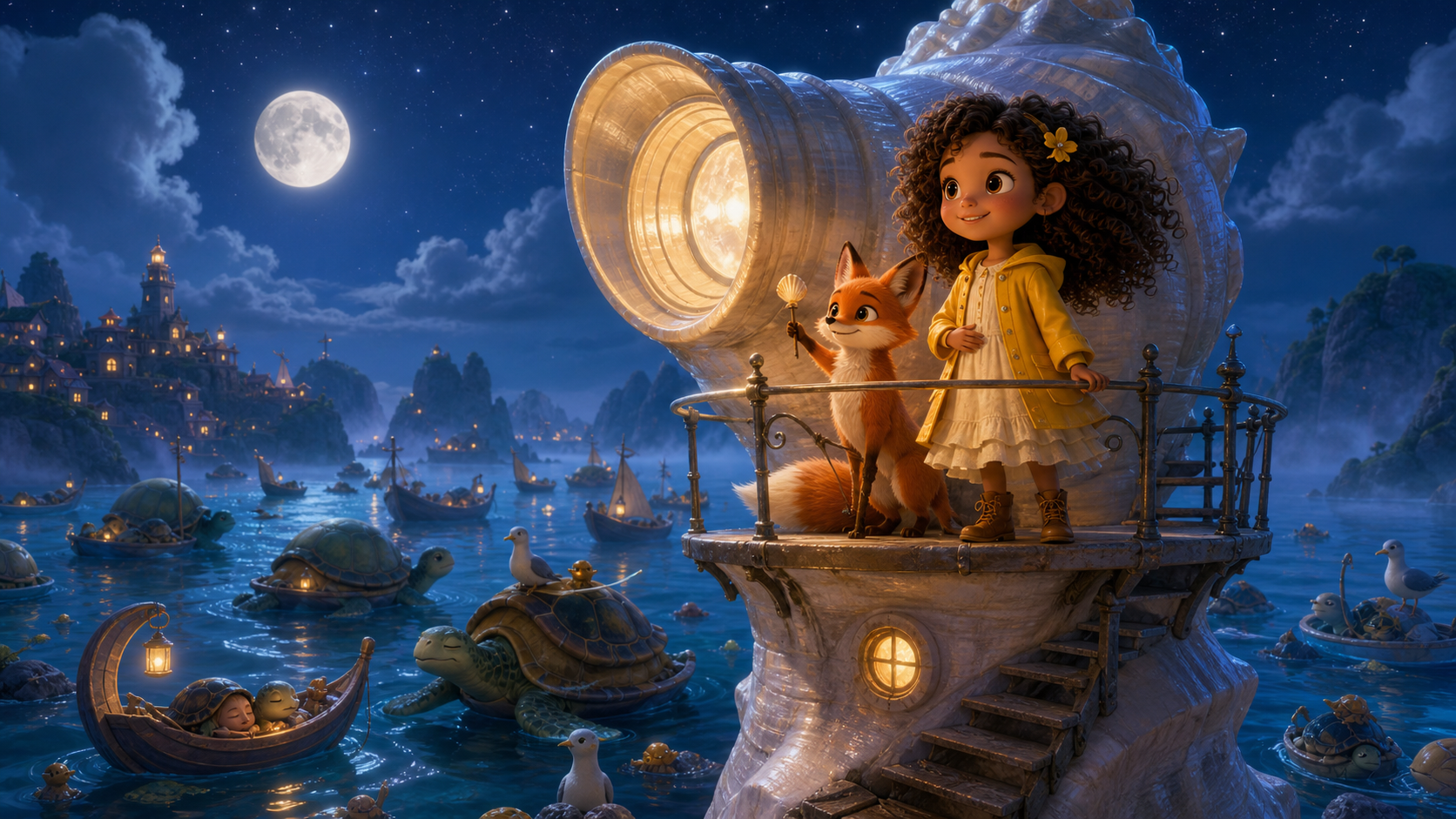 Bìa truyện The Tiny Song at Lullaby Lighthouse