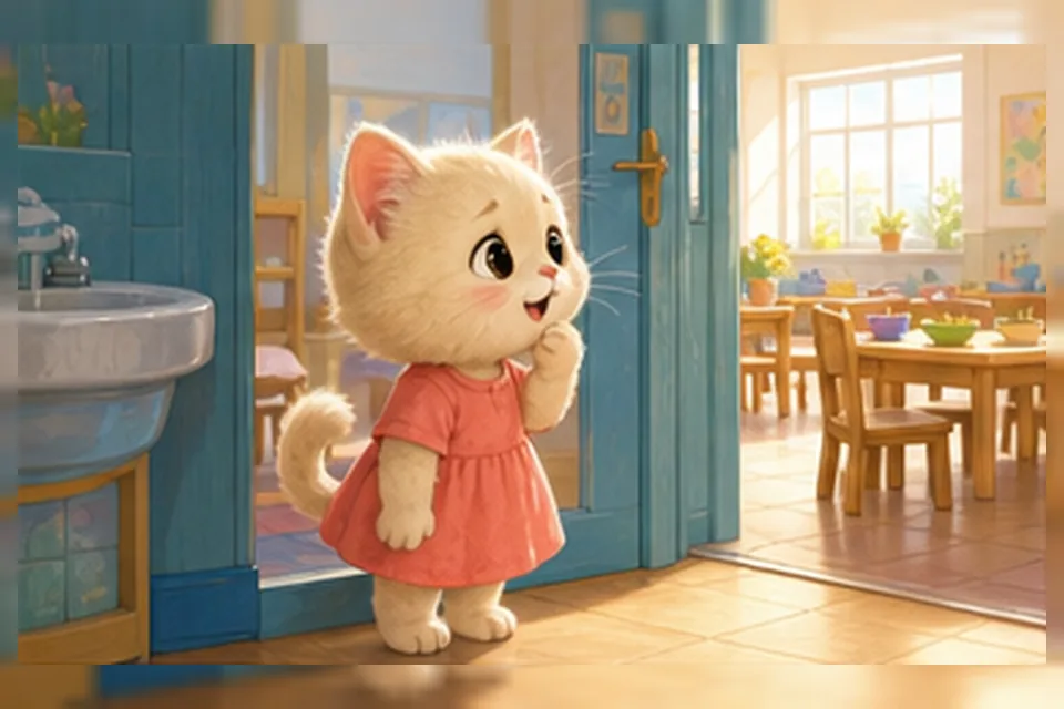 Minh họa trang 1 truyện Đội bong bóng tí hon