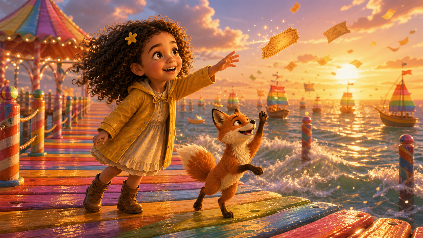 Bìa truyện The Rainbow Ticket Pier
