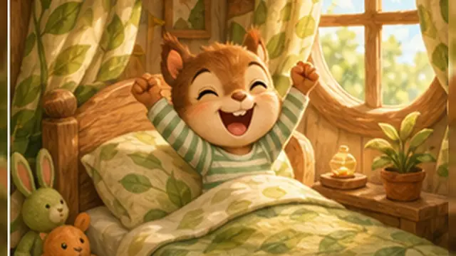 Bìa truyện Buổi sáng tự lập của Sóc Nâu