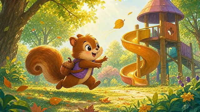 Bìa truyện Sóc Nâu kể về chiếc vết xước