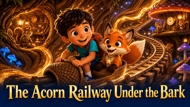 Bìa truyện The Acorn Railway Under the Bark