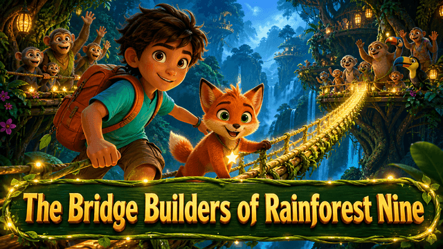 Bìa truyện The Bridge Builders of Rainforest Nine