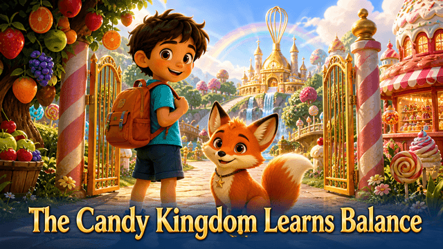 Bìa truyện The Candy Kingdom Learns Balance