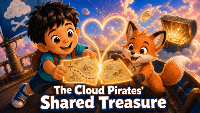 Bìa truyện The Cloud Pirates’ Shared Treasure