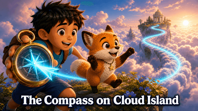Bìa truyện The Compass on Cloud Island
