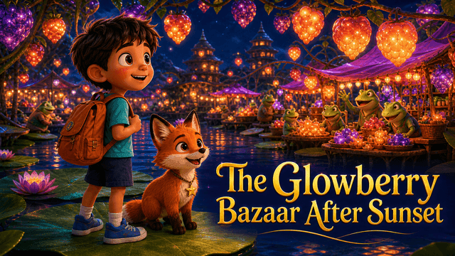 Bìa truyện The Glowberry Bazaar After Sunset