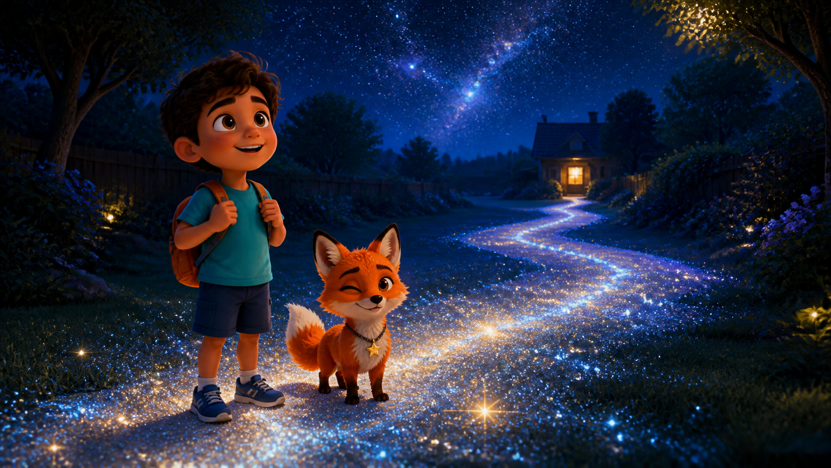 Tranh minh họa trang 1 của truyện The Milky Way Homecoming