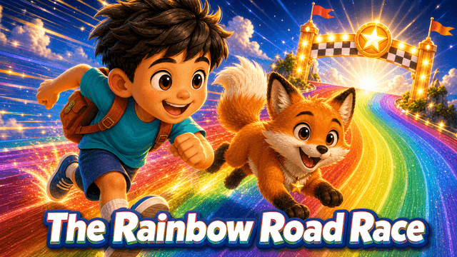 Bìa truyện The Rainbow Road Race
