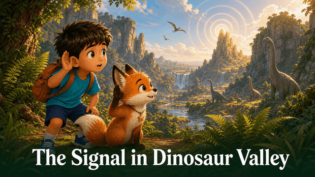 Bìa truyện The Signal in Dinosaur Valley