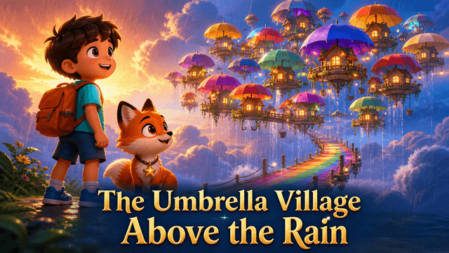 Bìa truyện The Umbrella Village Above the Rain