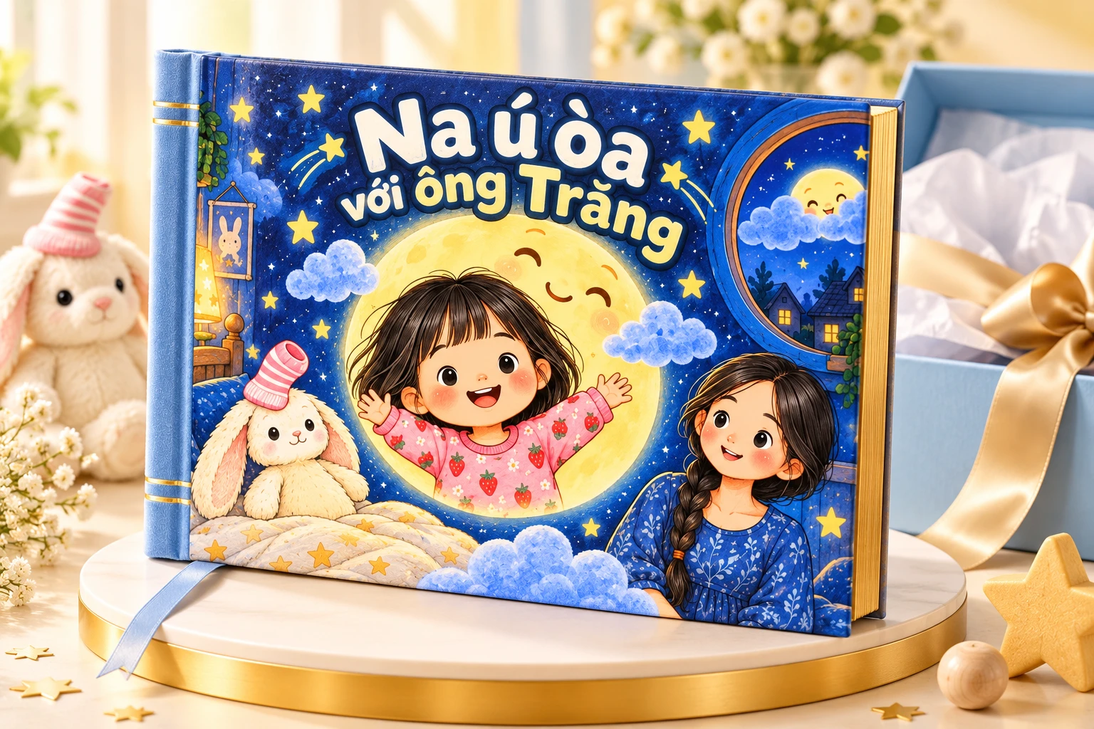Sách bìa cứng Na ú òa với ông Trăng